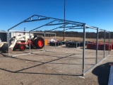 GALVANIZED METAL BUILDING FRAME APPROX 20'WX20'L