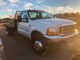 2000 FORD F450 FLATBED TRUCK