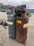 (2) UPRIGHT AIR COMPRESSORS 60 GAL