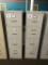 (2) VERTICAL FILING CABINETS
