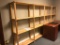 WOODEN STORAGE SHELVES