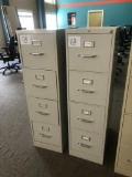(2) VERTICAL FILING CABINETS