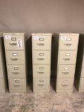 (3) 4 DRAWER FILE CABINETS