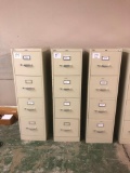 (3) 4 DRAWER FILE CABINETS