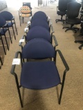 (5) GUEST OFFICE CHAIRS (BLUE)