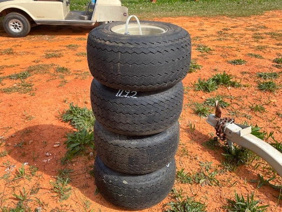 (4) GOLF CART TIRES & RIMS 18-8.5/8