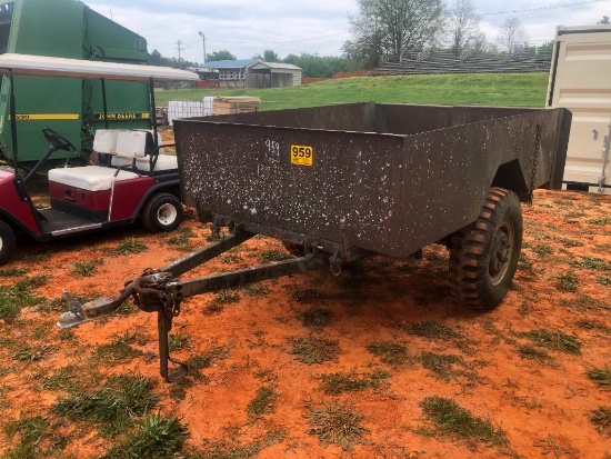 **NO TITLE** 1 AXLE TRAILER 5'9" W X 8'L, DUMP 23"