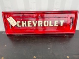 TAILGATE CHEVROLET RED METAL ART