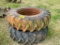 (2) TRACTOR TIRES W/RIMS 18.4-38