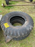 (2) MILITARY TRUCK TIRES & TUBES 12 PLY 11:00-20