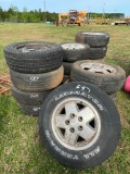 (16) MIXED SIZE TIRES & WHEELS