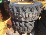 (2) 12-16.5 SKID STEER TIRES