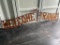 10' WELCOME TO THE RANCH METAL SIGN