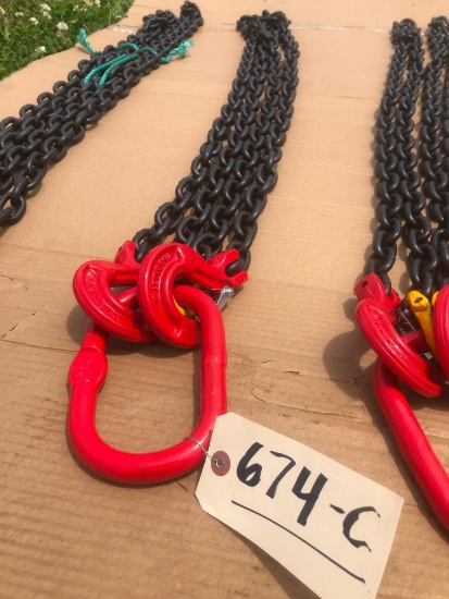 UNUSED 5/16" 7FT G80 CHAIN SLING (DOUBLE)