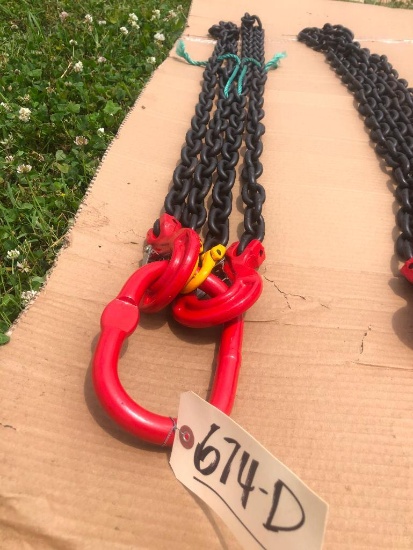 UNUSED 5/16" 7FT G80 CHAIN SLING (DOUBLE)