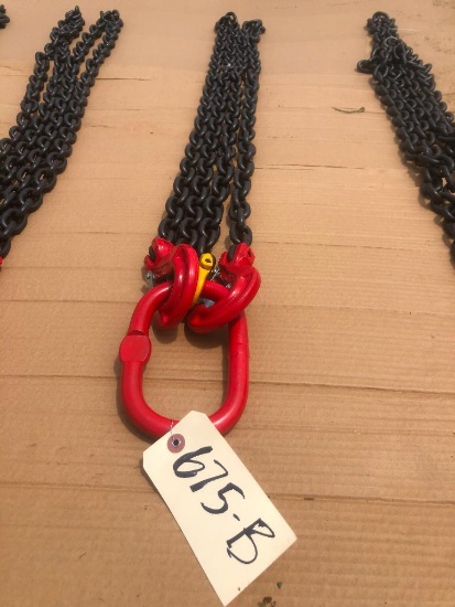 UNUSED 5/16" 7FT G80 CHAIN SLING (DOUBLE)