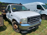 2003 FORD F350 FLATBED STAKE BODY TRUCK