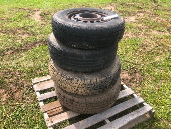 (4) TIRES-MIXED SIZES