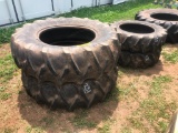 (2) TRACTOR TIRES 16.9-28 & (2) TRACTOR TIRES 11.2