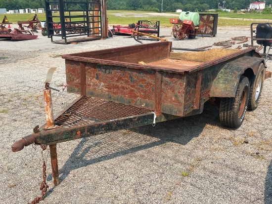 9'X5'X13" ALL METAL 2 AXLE TRAILER **NO TITLE**