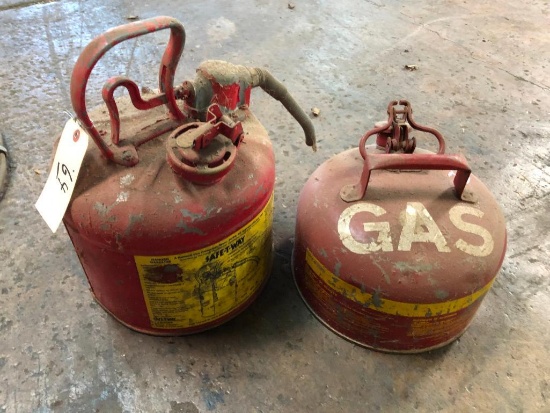 (2) METAL SAFETY GAS CANS (?? GALS)