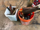 (2) BUCKETS - MISC HAND TOOLS