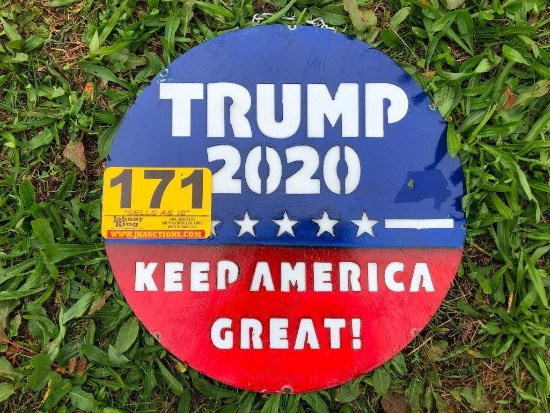 TRUMP 2020 KEEP AMERICA GREAT METAL SIGN