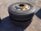 (2) TRUCK TIRES & WHEELS 285/75R 24.5