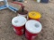 (3) BUCKETS LUBE & LUBE PUMP