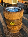 (4) TIRES & WHEELS (UNUSED) 305/40 ZR 22