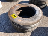 (2) TRUCK TIRES & WHEELS 11R 24.5