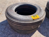 (2) TRUCK TIRES & WHEELS 11R 24.5