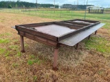 LARGE STEEL TABLE 7'X15'