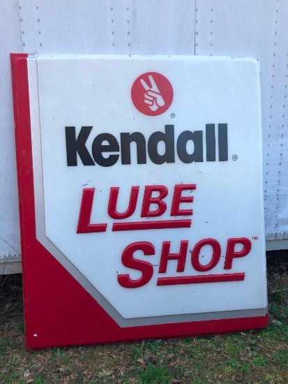 LARGE KENDALL LUBE SHOP SIGN (70"X82")