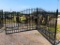 20FT BI-PARTING WROUGHT IRON GATE W/