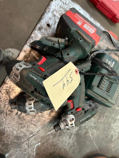 (3) METABO SCREW GUNS (BATTERY OPERATED)