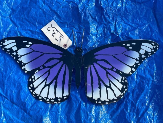 PURPLE DECORATIVE BUTTERFLY WALL ART