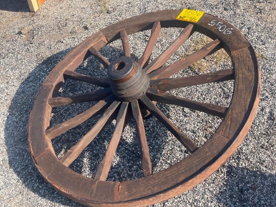 51" WOODEN WAGON WHEEL