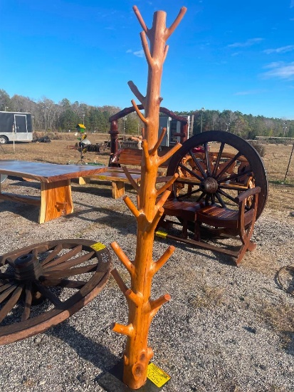 WOODEN COAT RACK (75")