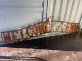 WELCOME TO THE FARM METAL WALL ART/SIGN (118