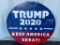 TRUMP 2020 KEEP AMERICA GREAT METAL SIGN