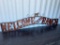 10' WELCOME TO THE RANCH METAL SIGN