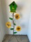 JOHN DEERE/SUNFLOWER METAL BIRD HOUSE STAND