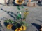 5PC METAL FLOWER PLANT STANDS/YARD DECOR(SUNFLOWR)