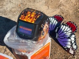 AUTO DARKENING WELDING HELMET (FLAMES)