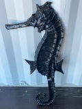 SEA HORSE WALL ART (CAST ALUMINUM)