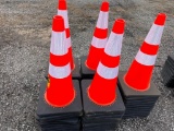 (50) SAFETY HIGHWAY CONES **SELLING ABSOLUTE**