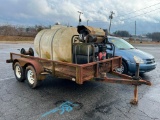 HOT WATER PRESSURE WASHING RIG ON 7'X12' TRAILER