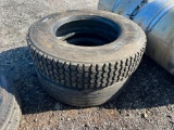 (2) 275/80 R22.5 TIRES