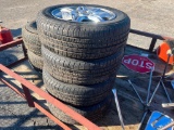 SET-UNUSED 205/60 R16 TIRES ON ACURA WHEELS